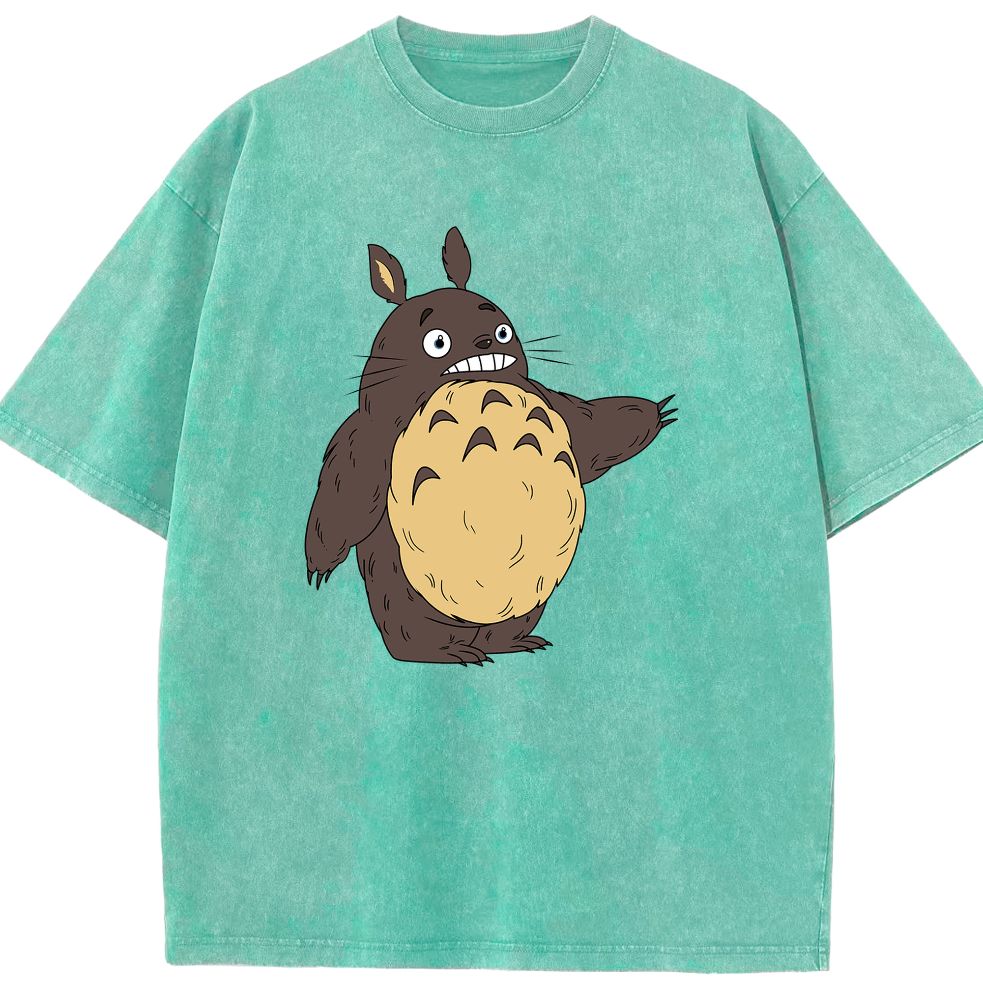（画像用） となりのトトロ 草壁メイ 草壁サツキ My Neighbor Totoro Satsuki Kusakabe Mei Kusakabe 綿100% ヴィンテージ風 半袖Tシャツ（フロントプリント）